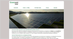 Desktop Screenshot of greenvest-solar.de